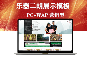 乐器二胡企业展示型模板