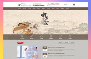 医院自适应中国风中医院网站模板