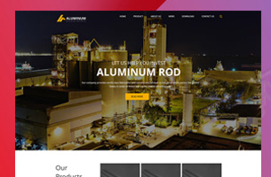 外贸行业自适应模板