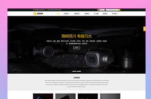 多语言外贸行业自适应模板